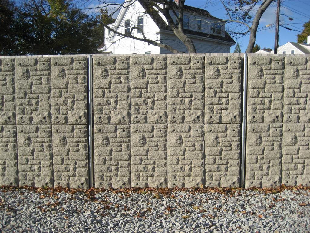 Precast Noise Wall With Noise Absorptive Technology by Durisol