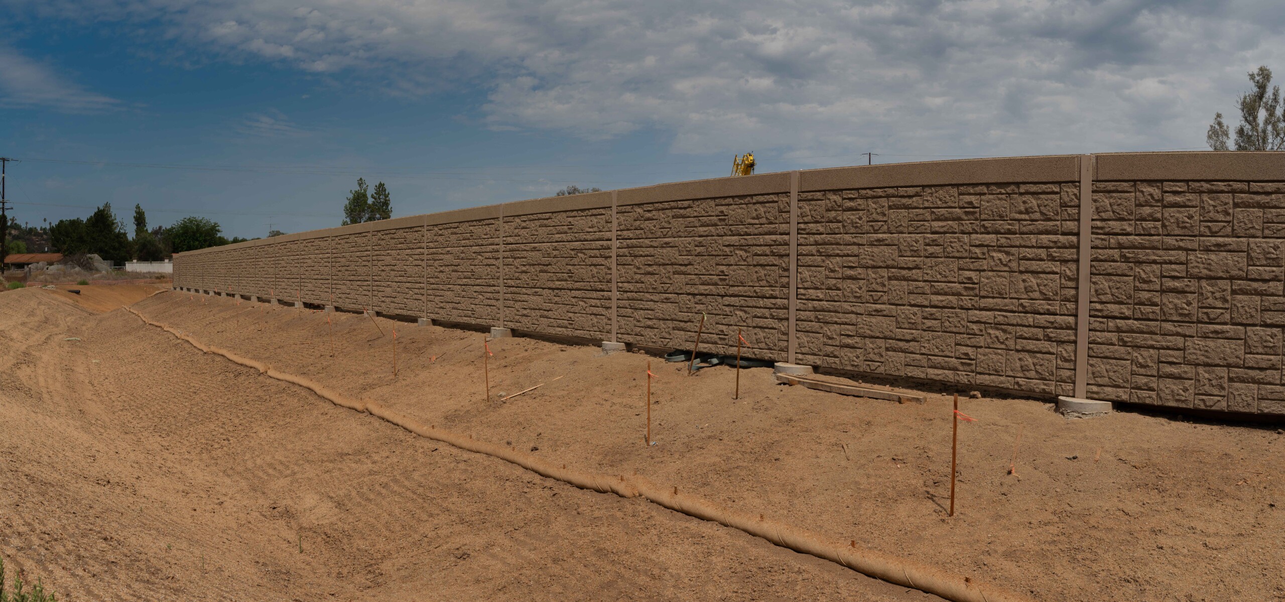 Perimeter Wall at Energy Storage Substation (Project Highlight) Noise-absorptive, fire-rated perimeter wall installed around an energy storage substation in California.