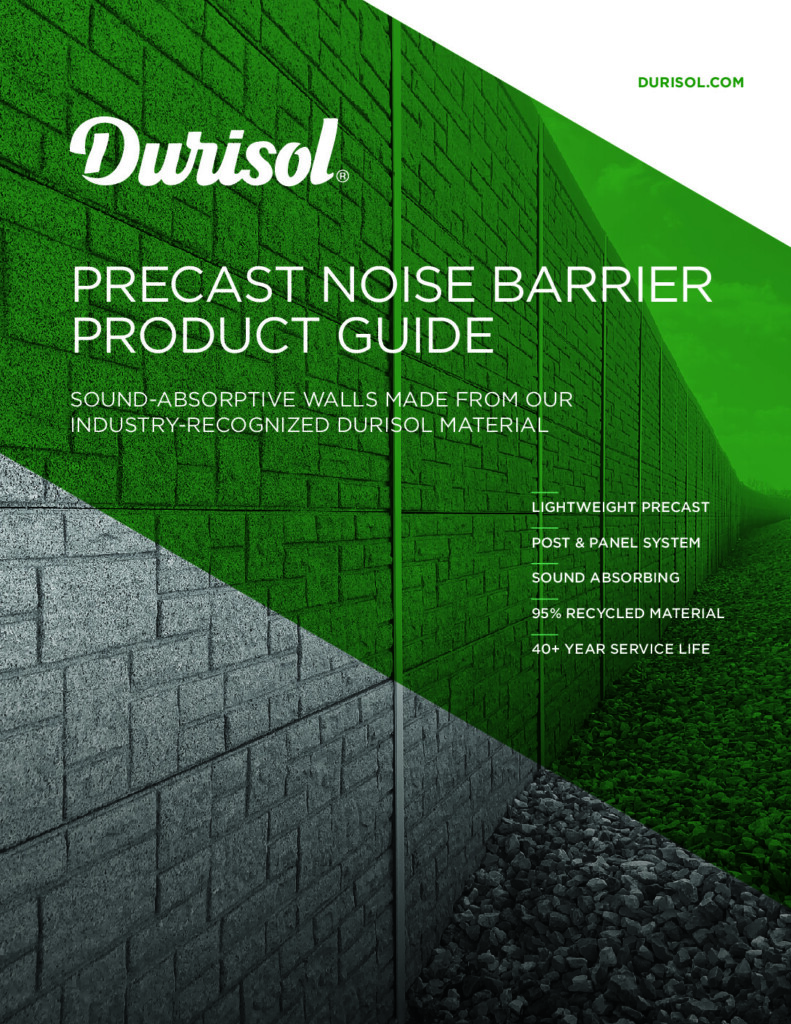 thumbnail of Durisol Precast Noise Barriers Product Guide-EN